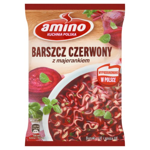 Amino Red Borstch Noodles 66g (Pack of 3)