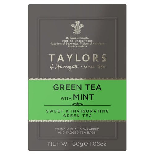 Taylors Green Tea with Mint Teabags 20's (Pack of 3)