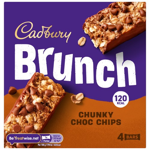 Cadbury Brunch Bar Chocolate Chip 112g (Pack of 3)