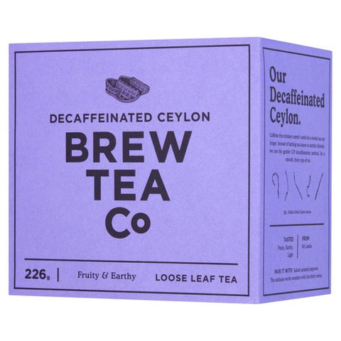 Brew Tea Co CO2 Decaffeinated Tea Loose Leaf Tea 226g (Pack of 2)