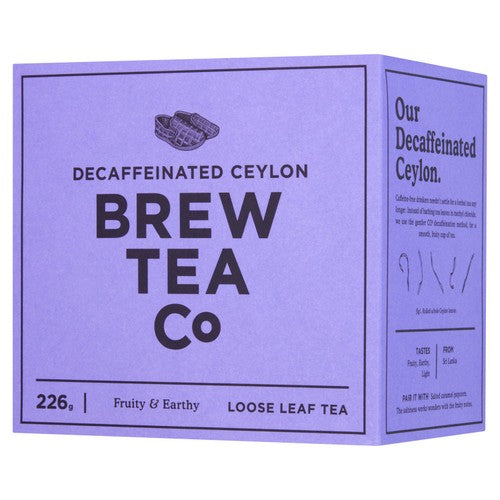 Brew Tea Co CO2 Decaffeinated Tea Loose Leaf Tea 226g (Pack of 2)