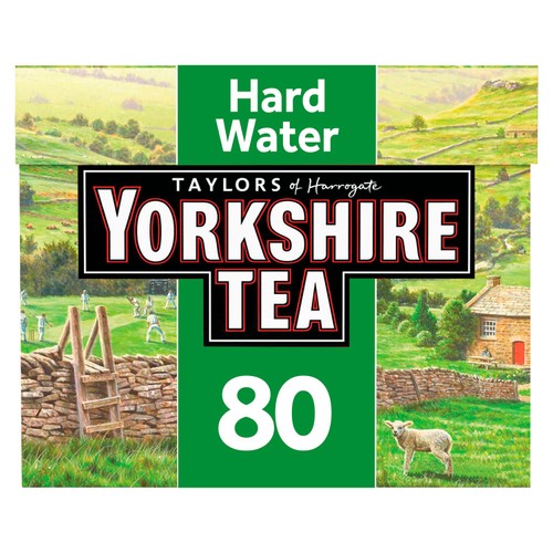 Yorkshire Hard Water Teabags 80's (Pack of 2)