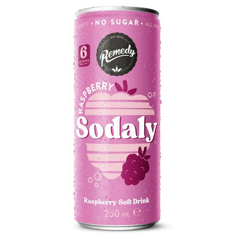 Remedy Sodaly Raspberry 250ml (Pack of 6)