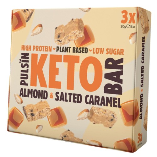 Pulsin Keto Almond & Salted Caramel Multipack 3 x 30g (Pack of 3)