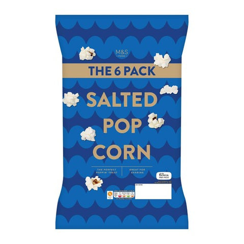 M&S Salted Popcorn 6 x 12g (Pack of 3)