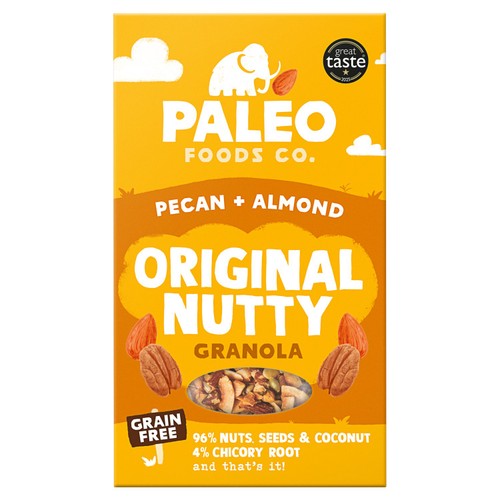The Paleo Foods Co Pecan & Almond Grain-Free Granola 285g (Pack of 3)