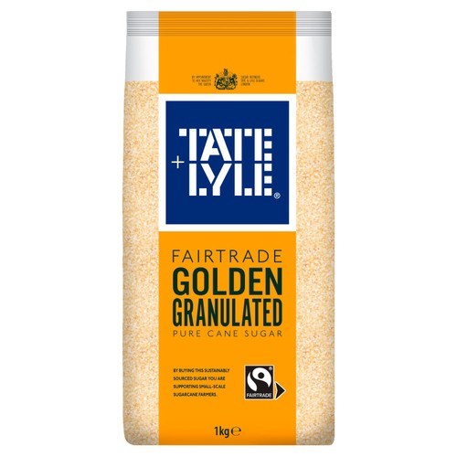 Tate & Lyle Fairtrade Golden Granulated 1kg (Pack of 2)