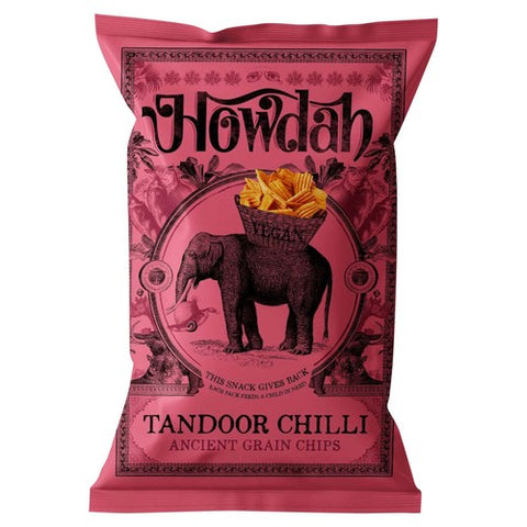 Howdah Ancient Grain Chips - Tandoor Chilli 117g (Pack of 3)
