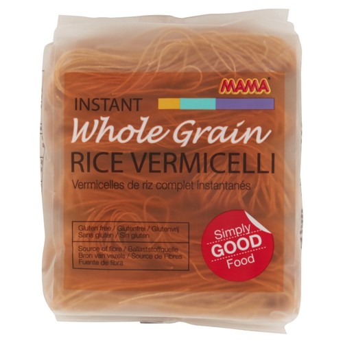 MAMA Instant Wholegrain Rice Vermicelli Noodles 225g (Pack of 3)