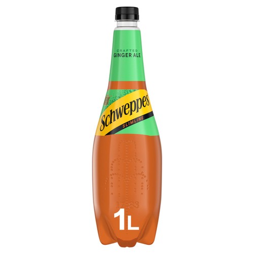 Schweppes Slimline Canada Dry Ginger Ale 1L (Pack of 2)