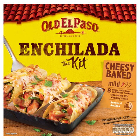 Old El Paso Mexican Cheesy Baked Enchilada Kit 663g (Pack of 2)