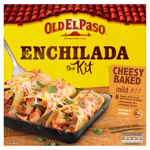Old El Paso Mexican Cheesy Baked Enchilada Kit 663g (Pack of 2)