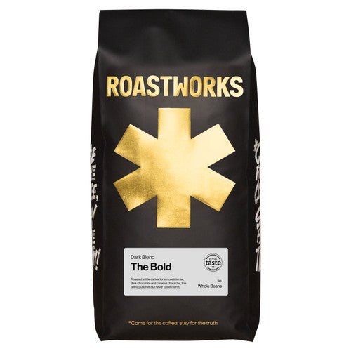 Roastworks The Bold Whole Bean Coffee 1kg (Pack of 2)