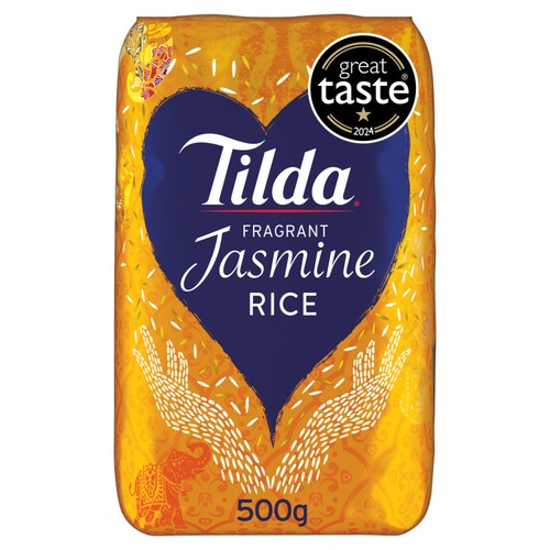 Tilda Fragrant Jasmine Rice 500g (Pack of 3)