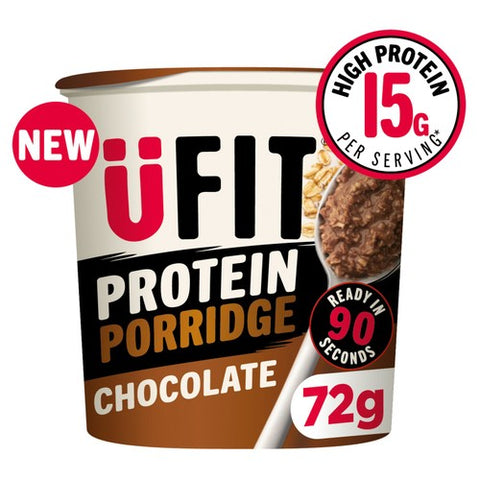 UFIT Protein Chocolate Porridge Cereal Pot 72g (Pack of 3)