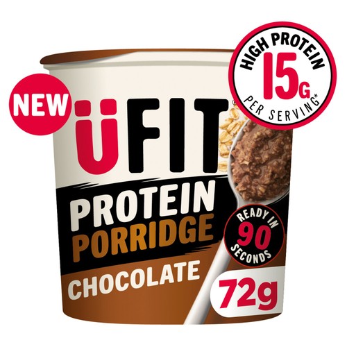 UFIT Protein Chocolate Porridge Cereal Pot 72g (Pack of 3)