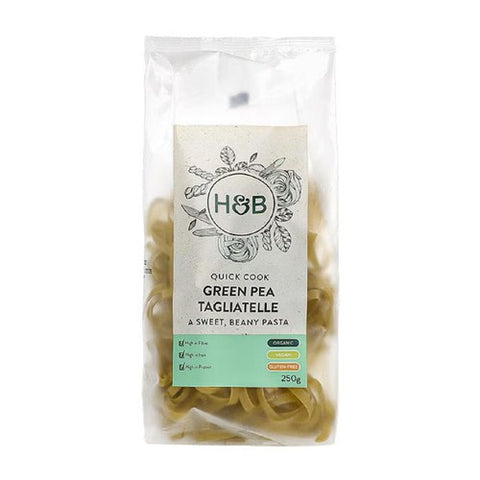 Holland Barrett Quick Cook Organic Vegan Green Pea Tagliatelle 250g (Pack 3)
