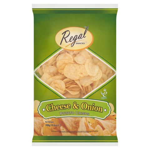 Regal Cheese & Onion Crisps 300g (Pack of 3)