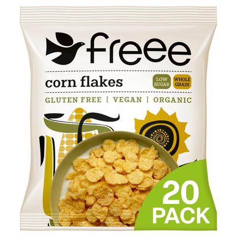 Freee Gluten Free Organic Corn Flakes- 20 Sachet Pack 20 x 30g (Pack of 3)