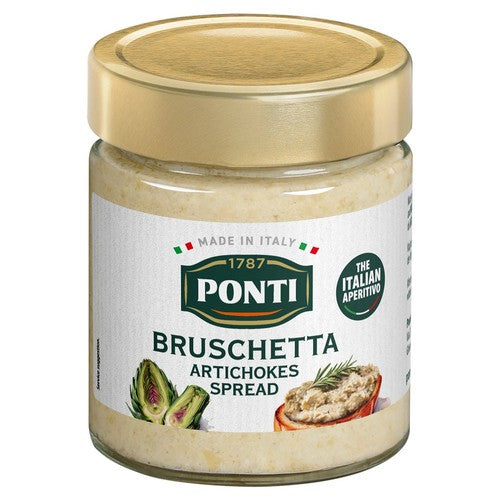 Ponti Bruschetta Artichokes Tapenade 130g (Pack of 2)