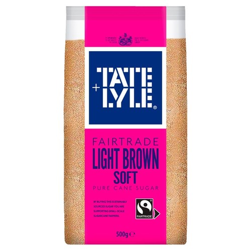 Tate & Lyle Fairtrade Light Soft Brown Sugar 500g (Pack of 2)