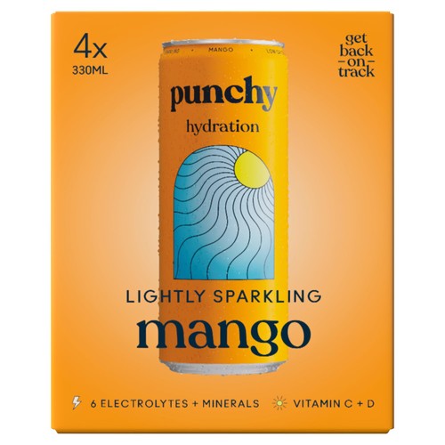 Punchy Mango Hydration 4 x 330ml (Pack of 2)