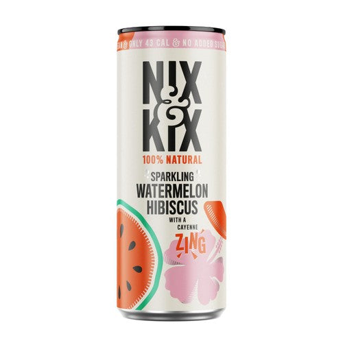Nix & Kix Watermelon & Hibiscus 250ml (Pack of 6)