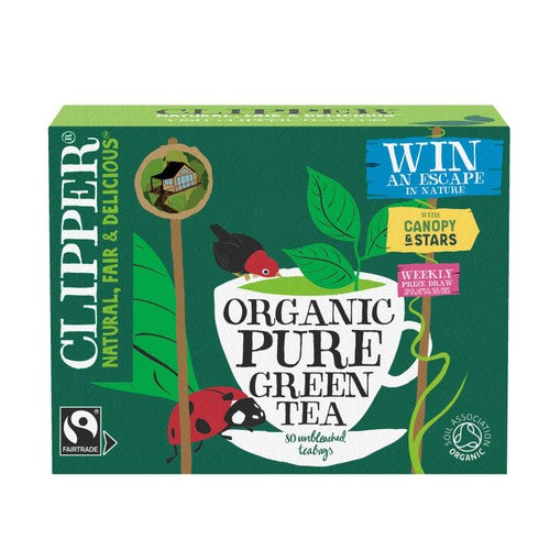 Clipper Organic Fairtrade Green Tea Bags 80's (Pack of 2)