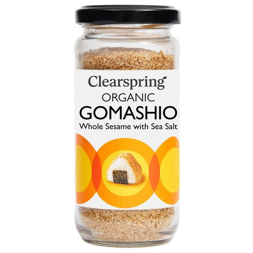 Clearspring Organic Gomashio Whole Sesame with Sea Salt 100g (Pack of 2)
