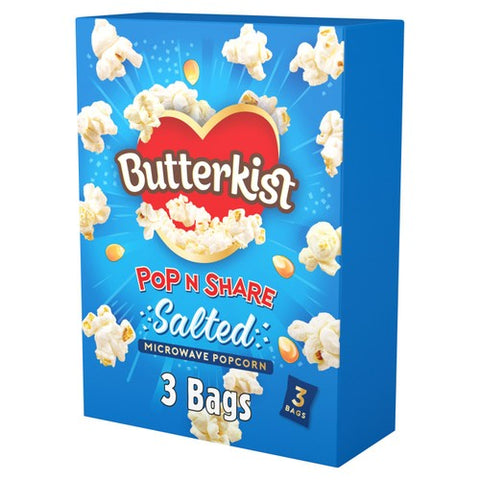 Butterkist Salted Microwave Popcorn 180g (Pack of 3)