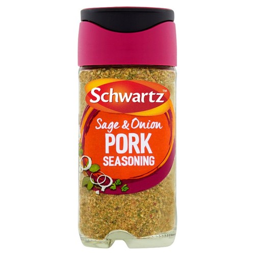 Schwartz Sage & Onion Pork Seasoning Jar 34g (Pack of 2)