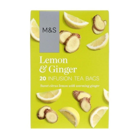 M&S Lemon & Ginger Infusion Tea Bags 20's (Pack of 3)