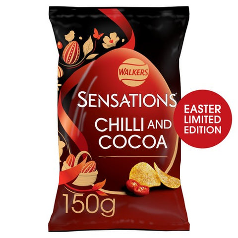 Walkers Sensations Chilli & Cocoa 150g (Pack of 3)