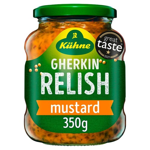 Kuhne Gherkin Mustard Relish 350g (Pack of 2)