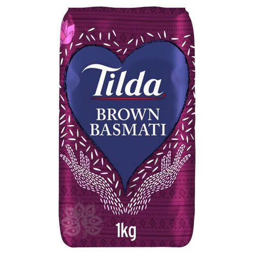 Tilda Wholegrain Basmati Rice 1kg (Pack of 3)