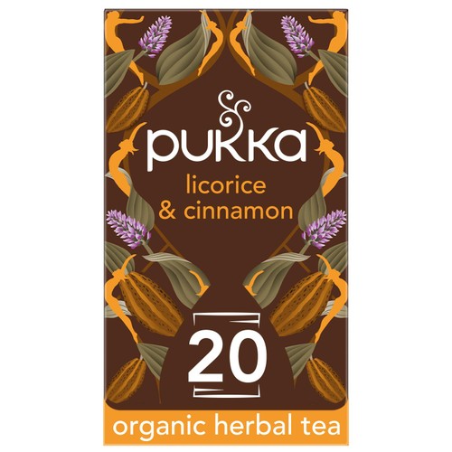 Pukka Organic Licorice Cinnamon Tea 20 20's (Pack 3)