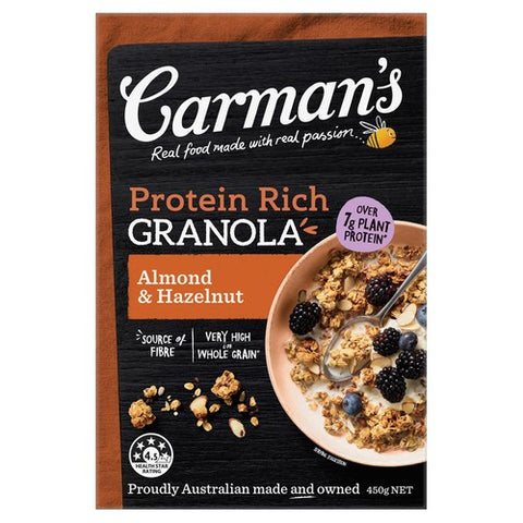 Carman's Kitchen Granola Protein Rich Almond & Hazelnut 450g (Pack of 3)