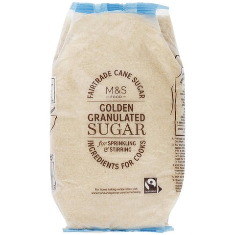 M&S Fairtrade Golden Granulated Sugar 1kg (Pack of 2)