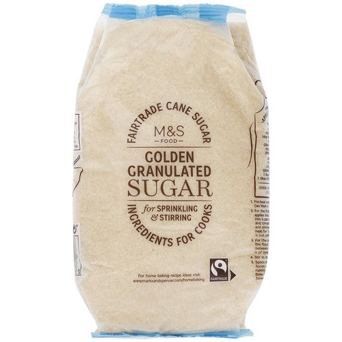 M&S Fairtrade Golden Granulated Sugar 1kg (Pack of 2)