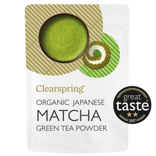 Clearspring Organic Japanese Premium Matcha Green Tea Powder 100g (Pack of 2)