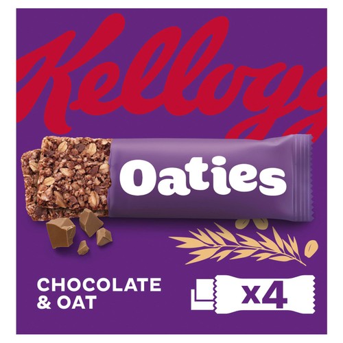 Kellogg's Oaties Chocolate & Oat Cereal Bar 4 x 40g (Pack of 3)