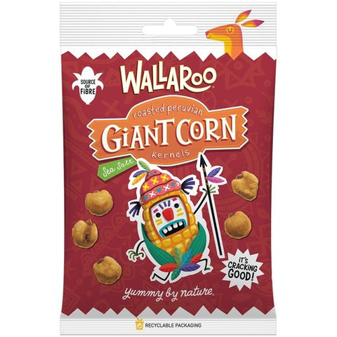Wallaroo Roasted Peruvian Giant Corn Kernels 30g (Pack of 6)