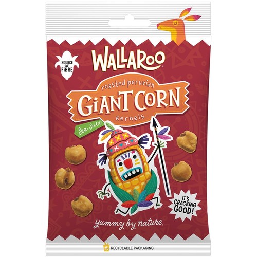 Wallaroo Roasted Peruvian Giant Corn Kernels 30g (Pack of 6)