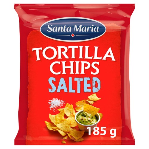 Santa Maria Tortilla Chips Salted 185g (Pack of 3)