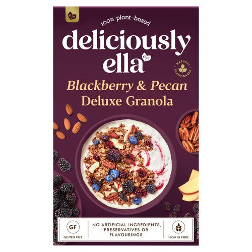 Deliciously Ella Blackberry & Pecan Deluxe Granola 350g (Pack of 3)