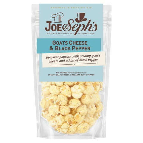Joe & Seph's Goats Cheese & Black Pepper Popcorn 65g (Pack of 6)