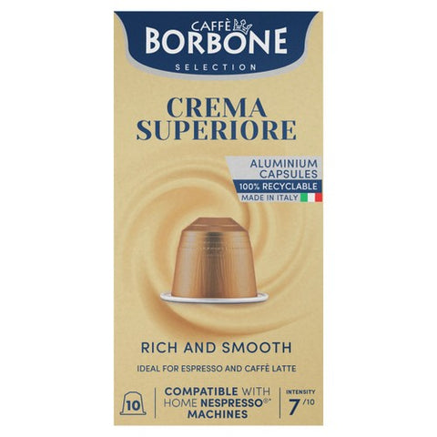 Caffe Borbone Crema Superior Intensity 7 Capsules, 10 pods pack (Pack 3)