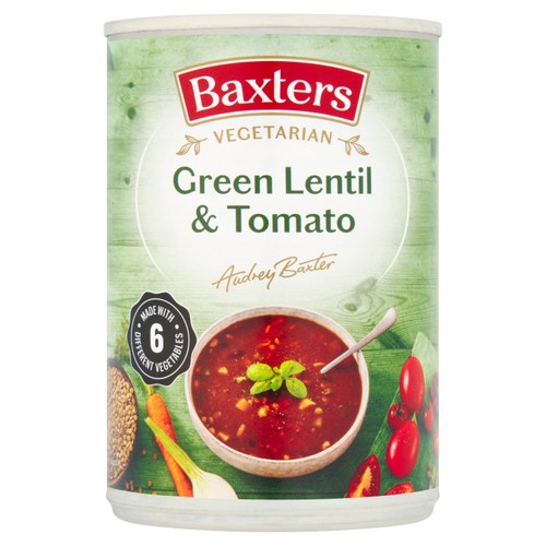 Baxters Vegetarian Puy Lentil & Tomato Soup 400g (Pack of 2)