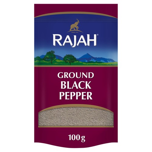 Rajah Spices Ground Black Pepper Powder 100g (Pack of 2)