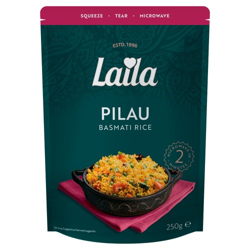 Laila Pilau Microwave Rice 250g (Pack of 2)